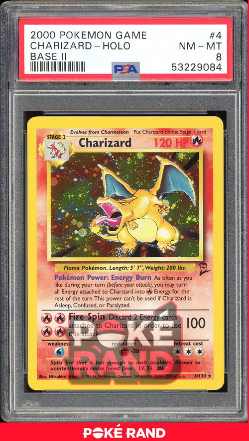 Charizard  - PSA 8 - Base Set 2 - #4 - Holo