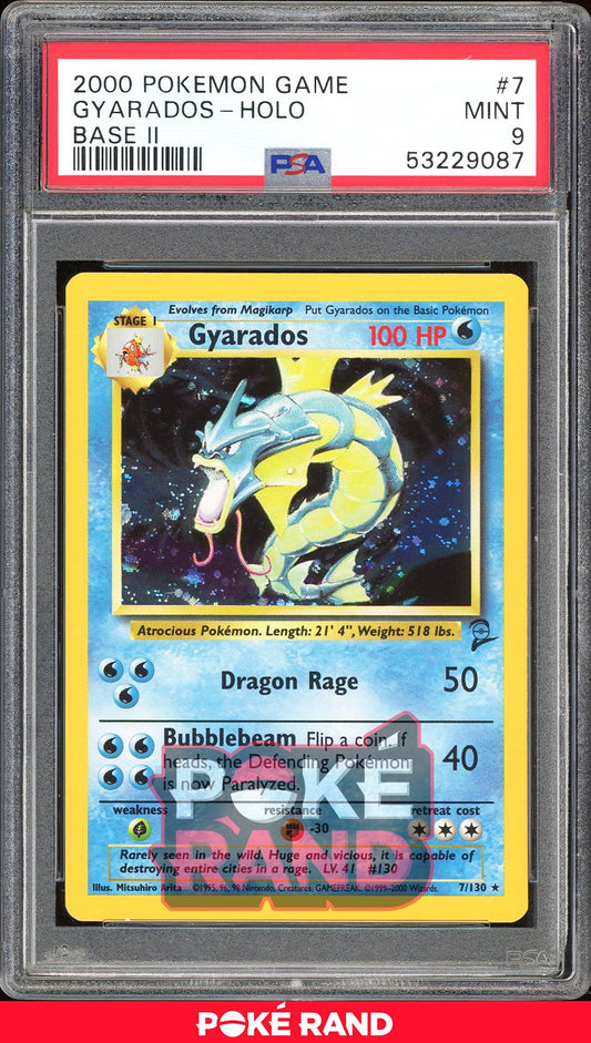 Gyarados  - PSA 9 - Base Set 2 - #7 - Holo