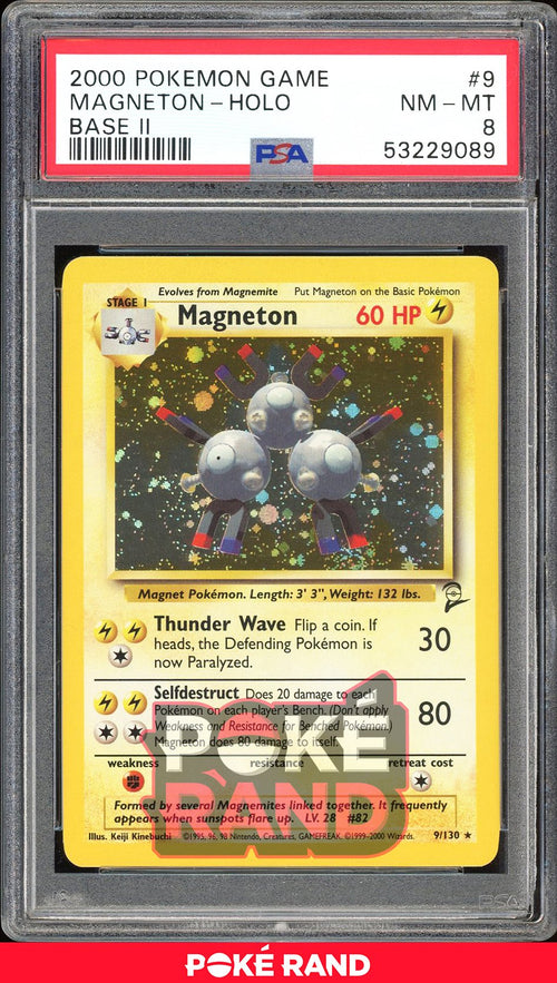 Magneton  - PSA 8 - Base Set 2 - #9 - Holo
