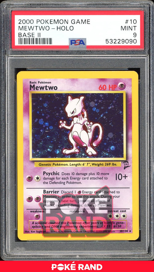 Mewtwo  - PSA 9 - Base Set 2 - #10 - Holo