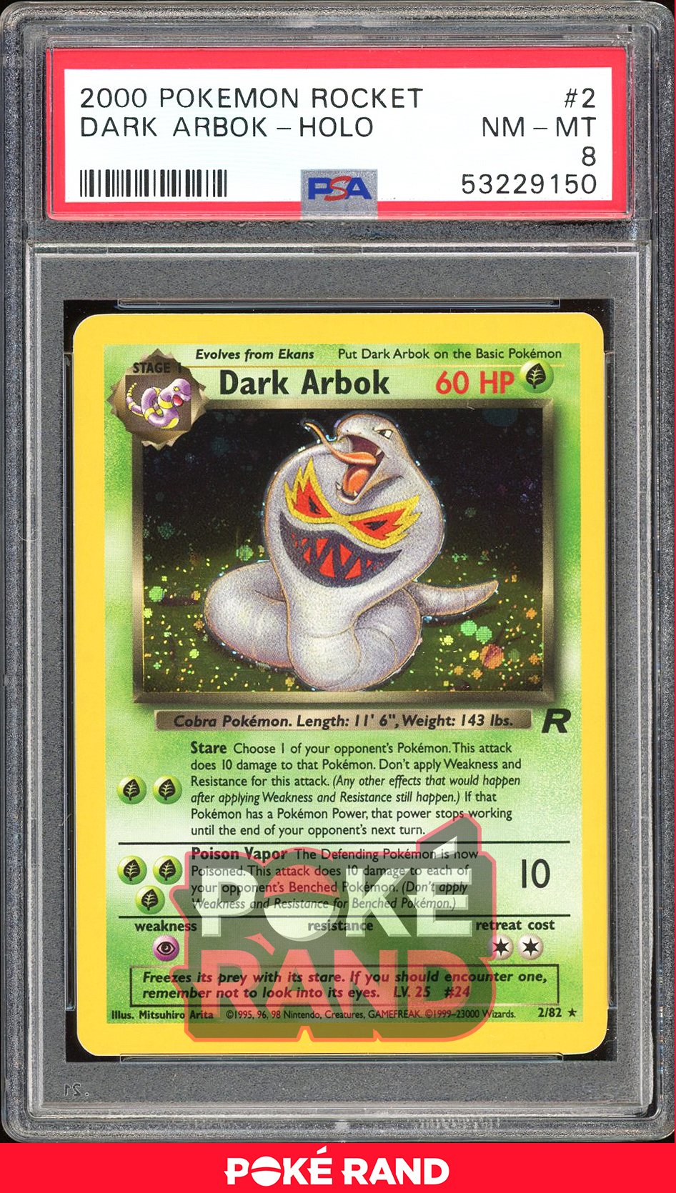 Dark  - PSA 8 - Rocket - #2 - Holo