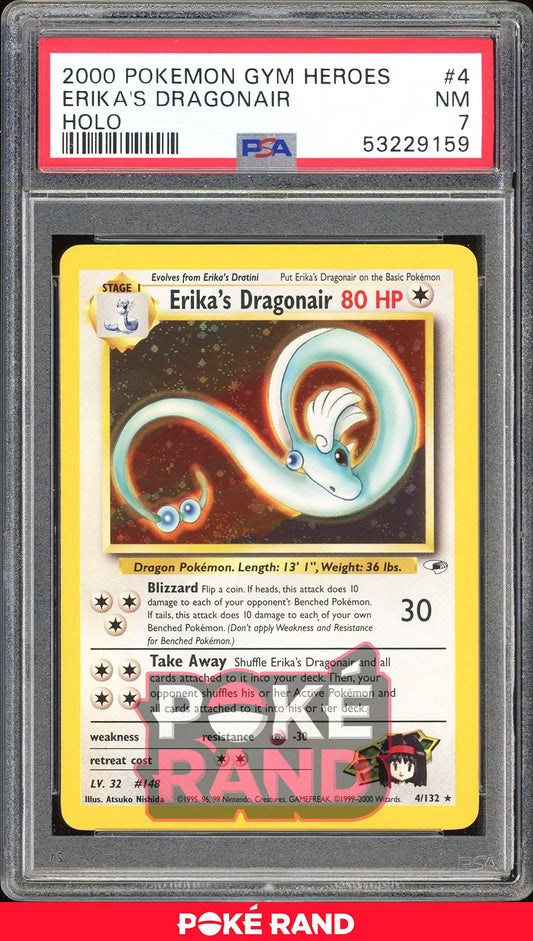 Erika'S Dragonair  - PSA 7 - Gym Heroes - #4 - Holo
