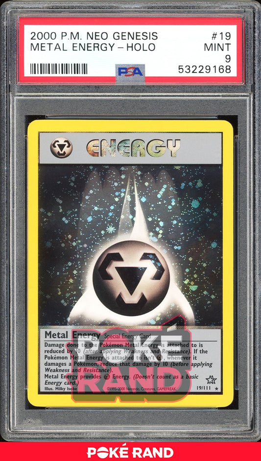 Metal Energy  - PSA 9 - Neo Genesis - #19 - Holo