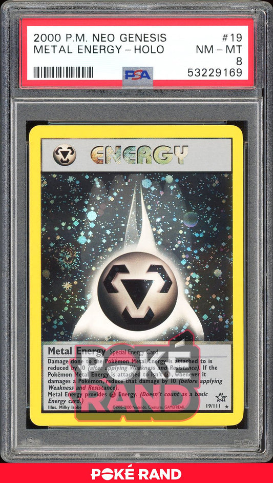 Metal Energy  - PSA 8 - Neo Genesis - #19 - Holo