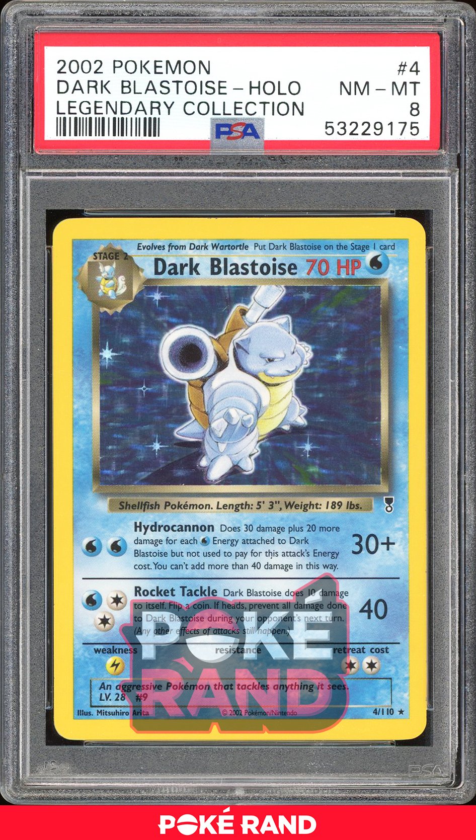 Dark Blastoise  - PSA 8 - Legendary Collection - #4 - Holo
