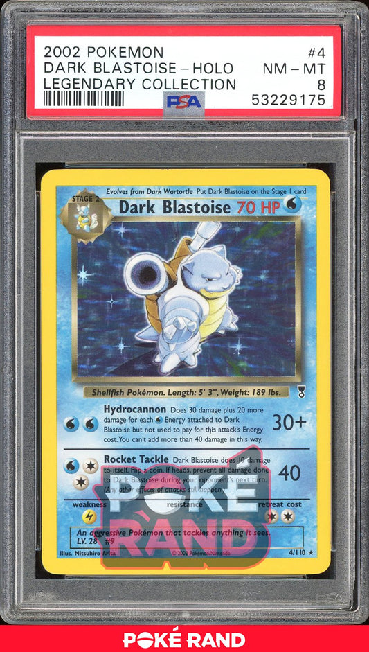 Dark Blastoise  - PSA 8 - Legendary Collection - #4 - Holo