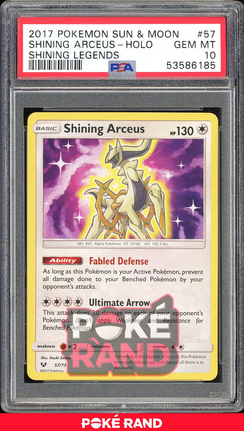 Shining Arceus  - PSA 10 - Shining Legends - #57 - Holo