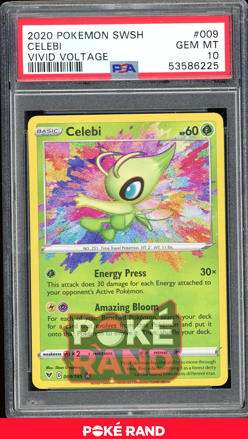 Celebi  - PSA 10 - Vivid Voltage - #9 - Holo