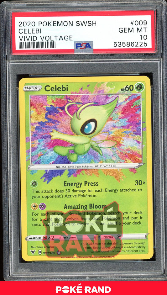 Celebi  - PSA 10 - Vivid Voltage - #9 - Holo
