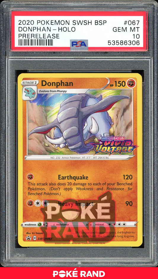 Donphan  - PSA 10 - Black Star Promo - #67 - Holo