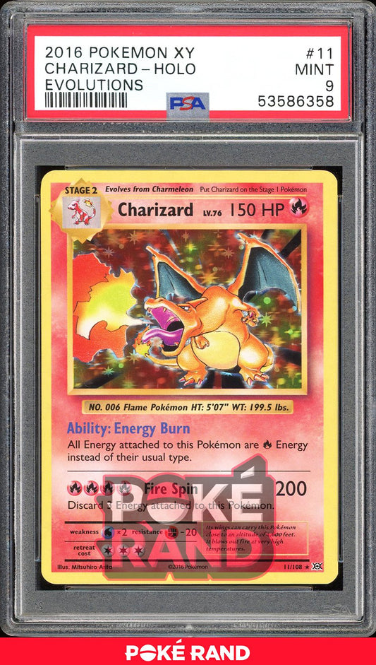 Charizard  - PSA 9 - Evolutions - #11 - Holo