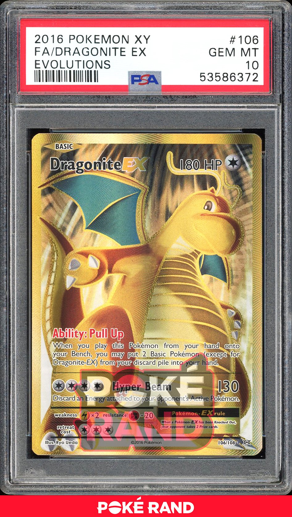 Dragonite  - PSA 10 - Evolutions - #106 - Holo