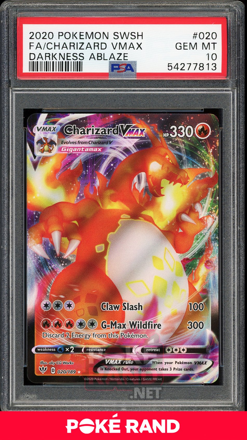 Charizard VMax (PSA 10) - Darkness Ablaze #20 - PokeRand