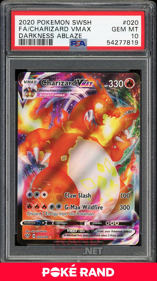 Charizard VMax (PSA 10) - Darkness Ablaze #20 - PokeRand