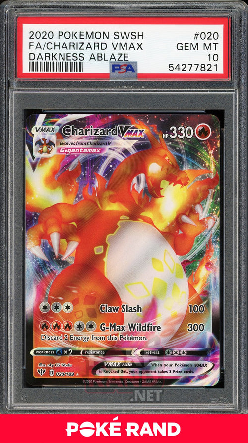 Charizard VMax (PSA 10) - Darkness Ablaze #20 - PokeRand