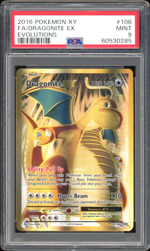 Dragonite EX 106/108 - PSA 9 - Evolutions Full Art