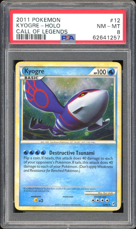 Kyogre 12/95 - PSA 8 - Call of Legends Holo