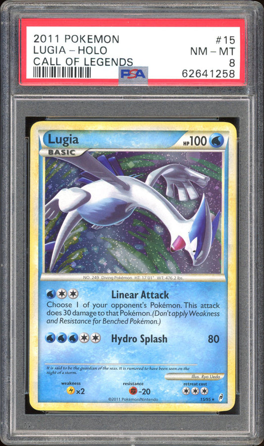 Lugia 15/95 - PSA 8 - Call of Legends Holo
