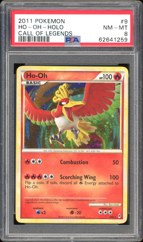 Ho-Oh 9/95 - PSA 8 - Call of Legends Holo