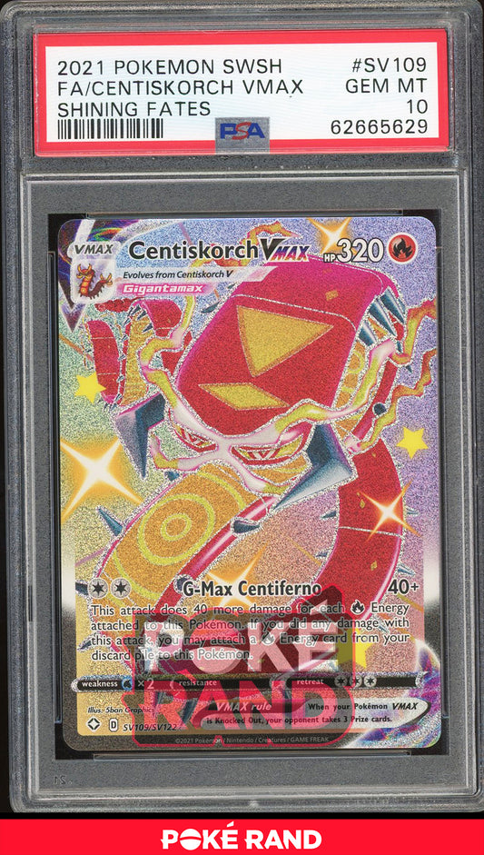 Centiskorch VMAX - Full Art (PSA 10) - Shining Fates SV109 - PokeRand