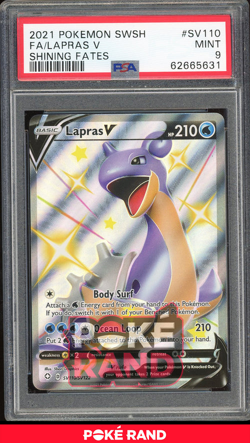 Lapras - Full Art (PSA 9) - Shining Fates SV110 - PokeRand