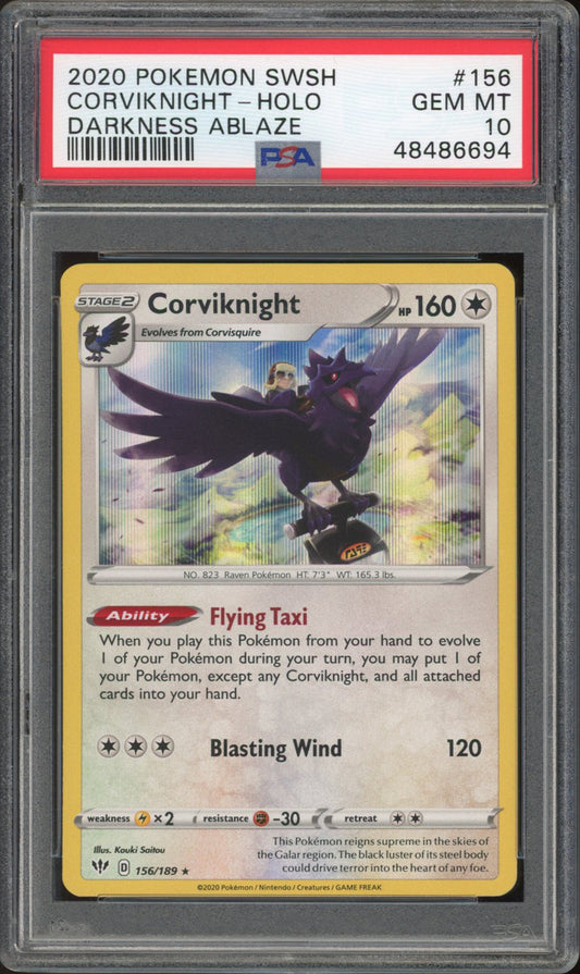 Corviknight - Holo - Darkness Ablaze (PSA 10) - 156/189 - PokeRand
