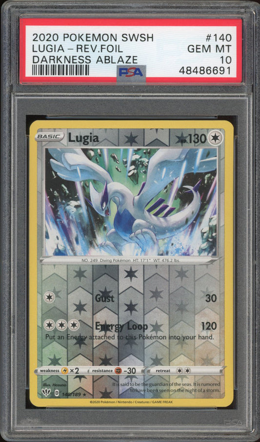 Lugia - Rev. Foil - Darkness Ablaze (PSA 10) - 140/189 - PokeRand