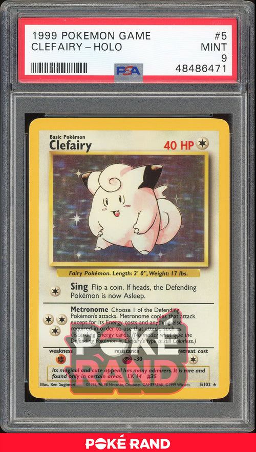 Cleafairy - Holo - Base Set (PSA 9) - 5/102 - PokeRand