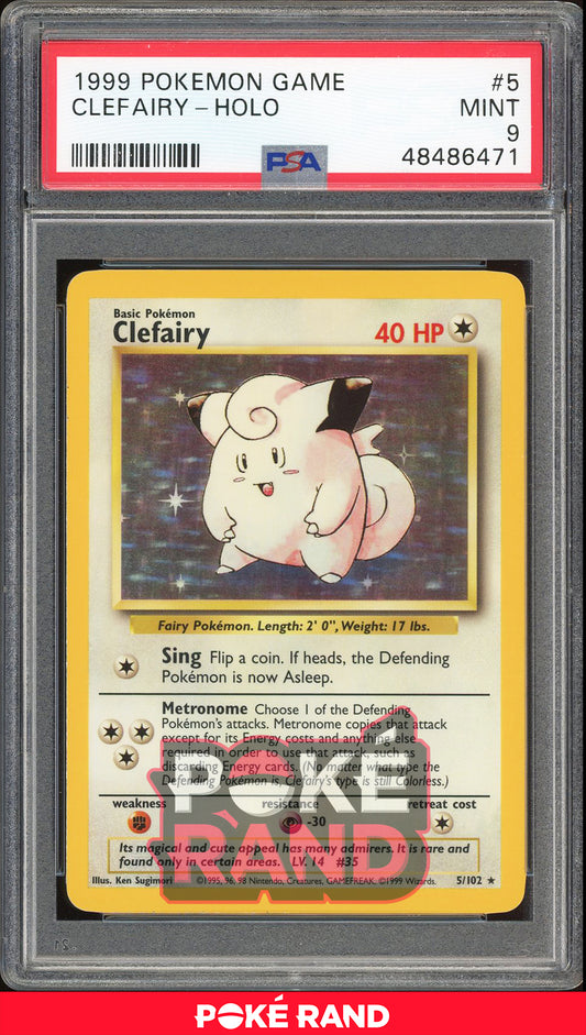 Cleafairy - Holo - Base Set (PSA 9) - 5/102 - PokeRand