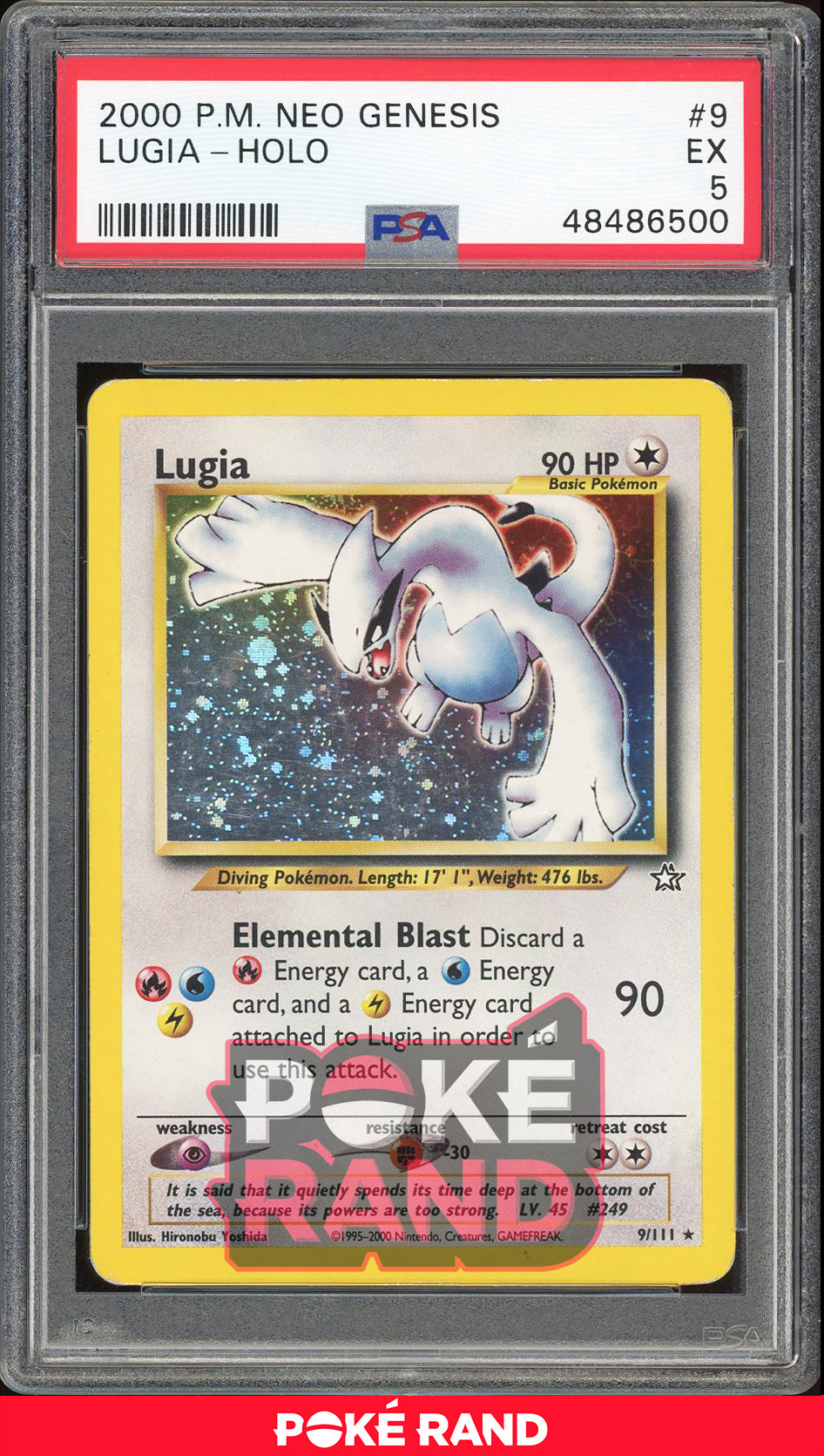 Lugia - Holo - Neo Genesis (PSA 5) - 9/111 - PokeRand