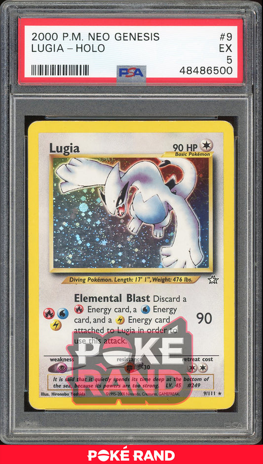 Lugia - Holo - Neo Genesis (PSA 5) - 9/111 - PokeRand