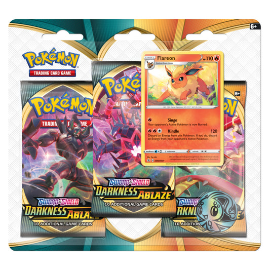 3 Pack Blister (Flareon) - Darkness Ablaze - PokeRand