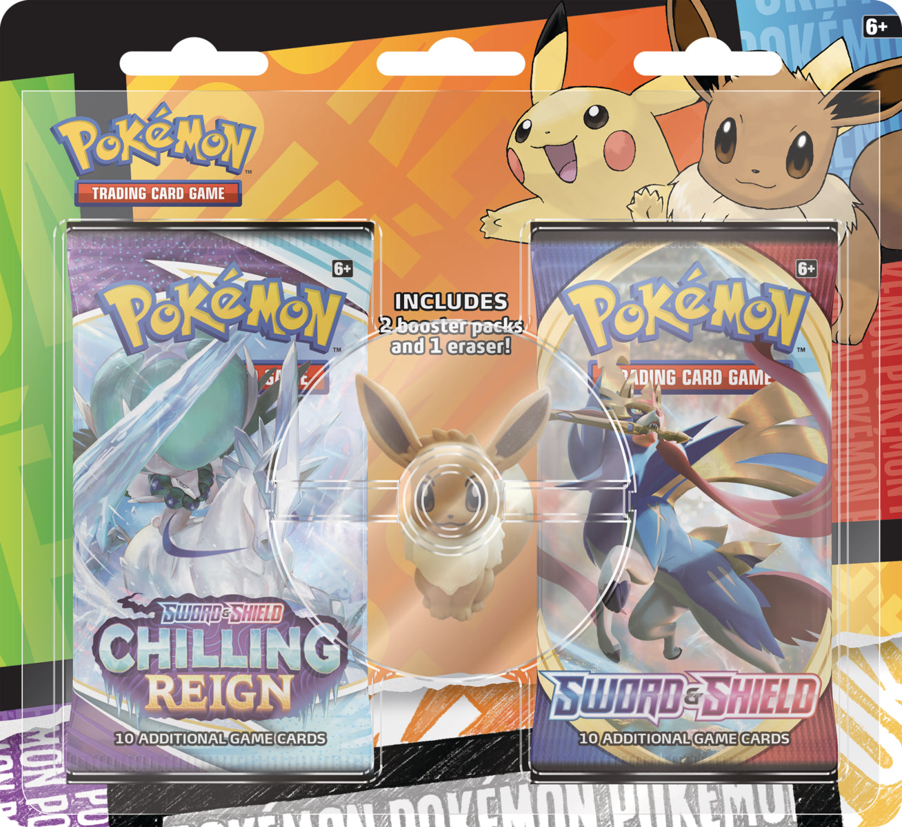 Pokemon Back To School Eraser Blister - PokeRand