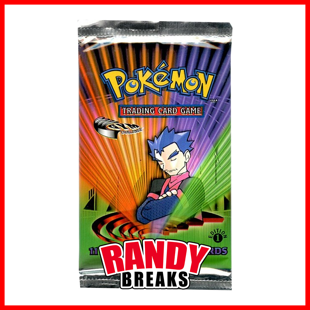 LIVE BREAK: Gym Challenge 1st Edition Single Pack - PokeRand