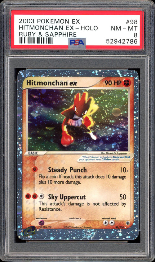 Hitmonchan Ex - Holo - Ruby & Sapphire (PSA 8) - 98/109 - PokeRand