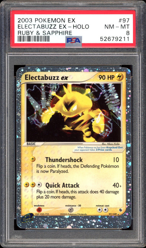 Electabuzz Ex - Holo - Ruby & Sapphire (PSA 8) - 97/109 - PokeRand