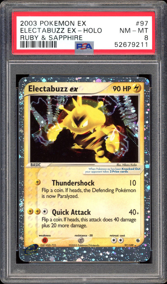 Electabuzz Ex - Holo - Ruby & Sapphire (PSA 8) - 97/109 - PokeRand