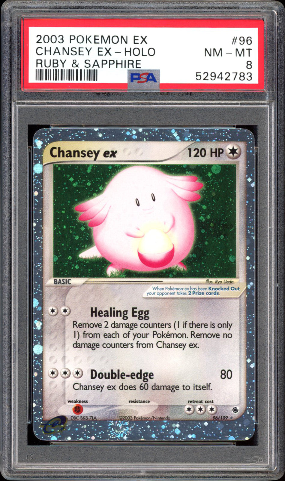 Chansey Ex - Holo - Ruby & Sapphire (PSA 8) - 96/109 - PokeRand