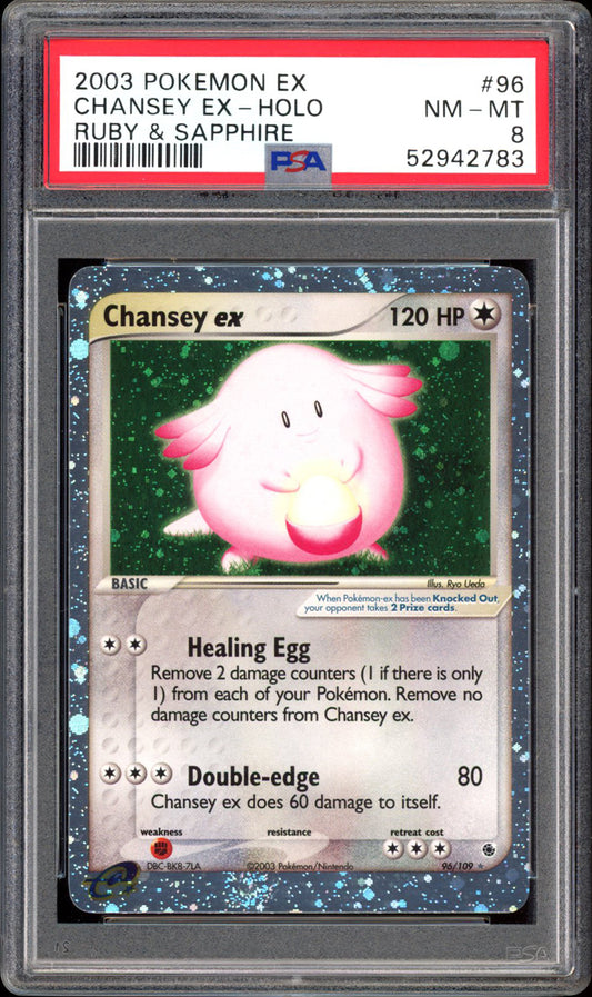 Chansey Ex - Holo - Ruby & Sapphire (PSA 8) - 96/109 - PokeRand