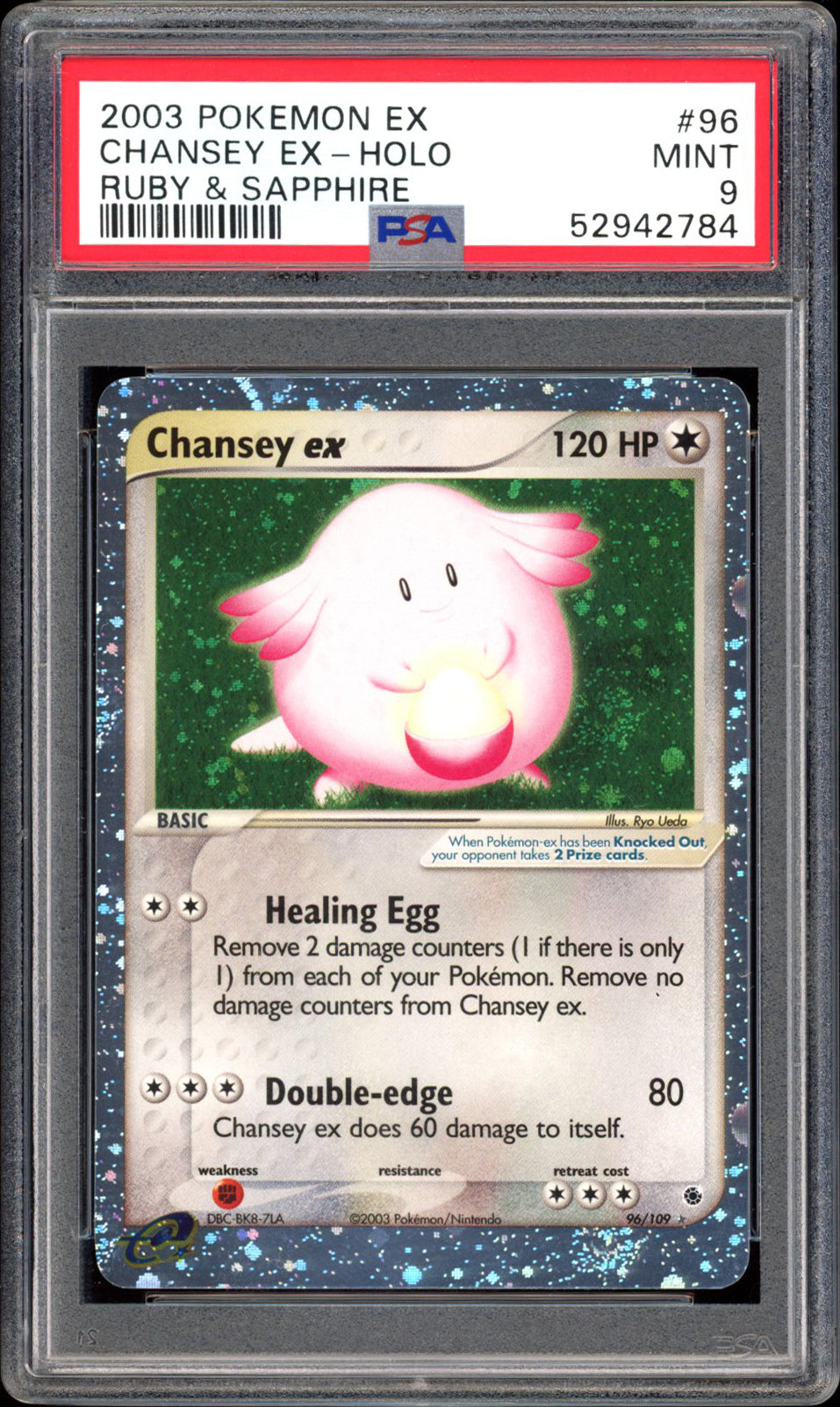 Chansey Ex - Holo - Ruby & Sapphire (PSA 9) - 96/109 - PokeRand