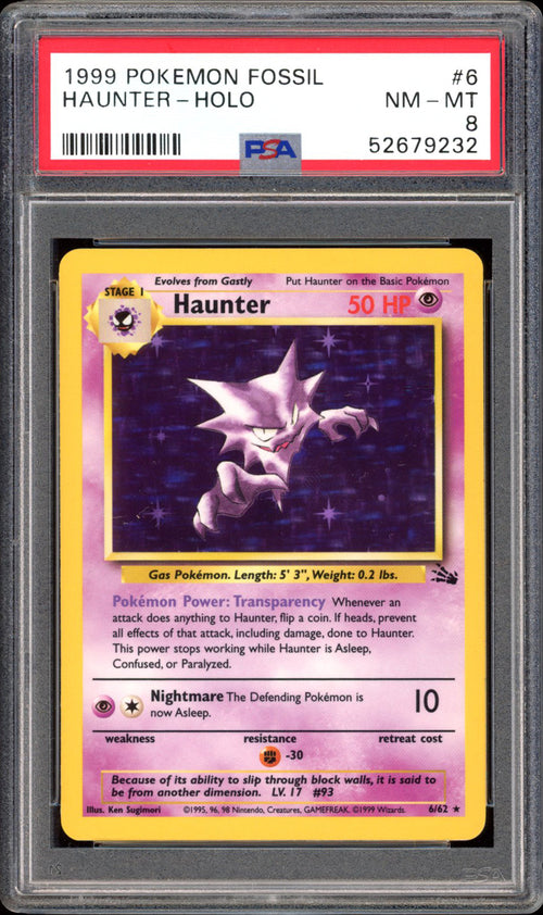 Haunter - Holo (PSA 8) - Fossil #6 - PokeRand
