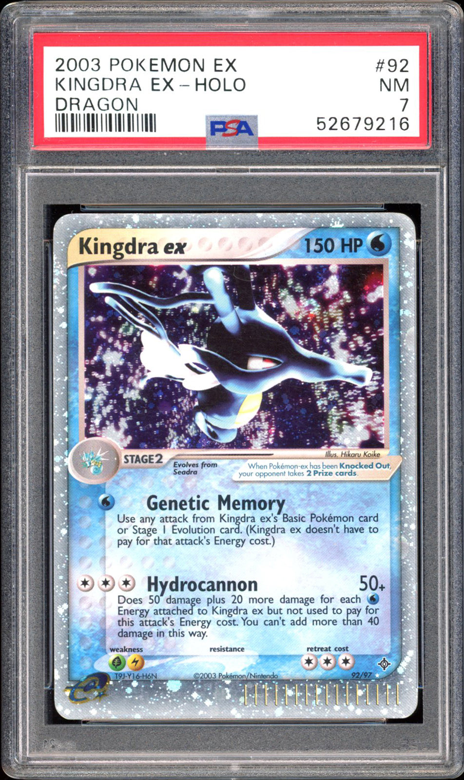 Kingdra Ex - Holo - Dragon (PSA 7) - 92/97 - PokeRand