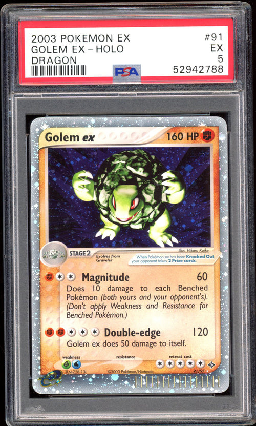 Golem Ex - Holo - Dragon (PSA 5) - 91/97 - PokeRand