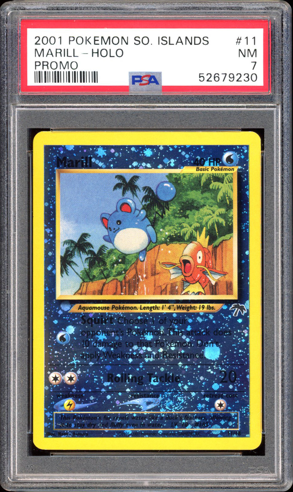 Marill - PSA 7 - Southern Islands - #11 - Holo - PokeRand