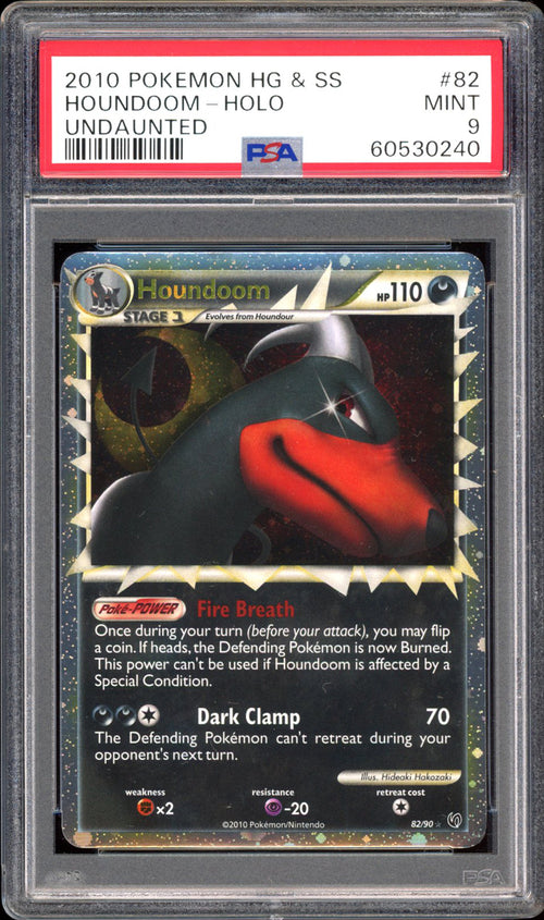 Houndoom - Holo - PSA 9 - Undaunted - 82/90 - PokeRand