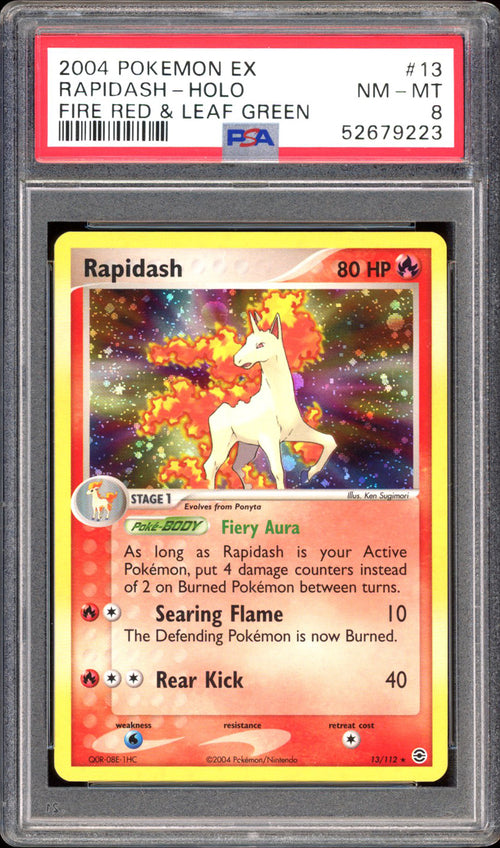 Rapidash - PSA 8 - Fire Red Leaf Green - #13 - Holo - PokeRand