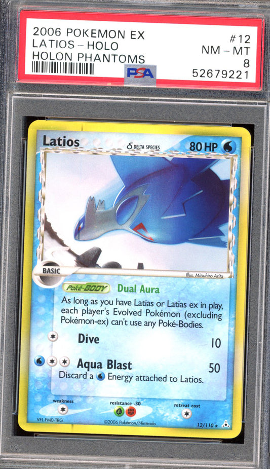 Latios - PSA 8 - Holon Phantoms - #12 - Holo - PokeRand