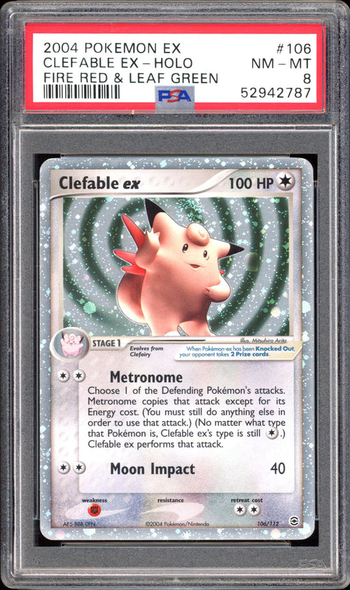 Clefable EX - PSA 8 - Fire Red Leaf Green - #106 - Holo - PokeRand