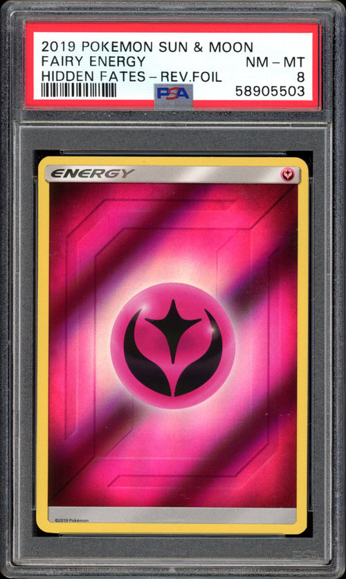 Fairy Energy Reverse Holo - PSA 8 - Hidden Fates - PokeRand