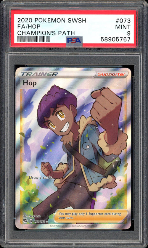 Hop - Full Art - 073/073 - PSA 9 - Champion's Path - PokeRand